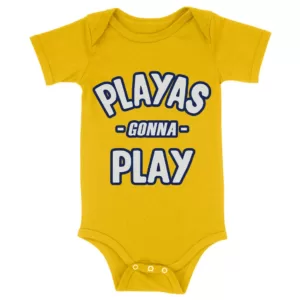 Playas Gonna Play Baby Jersey Onesie p1