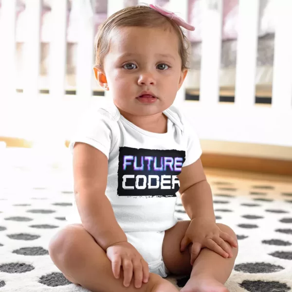 Coder Baby Jersey Onesie p4