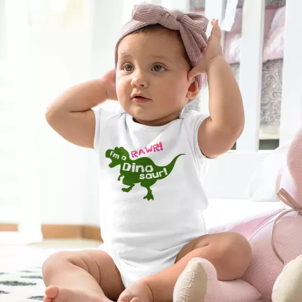 I'm a Dinosaur Baby Jersey Onesie p2