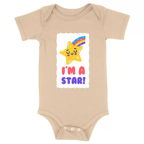 I'm a Star Baby Jersey Onesie p5